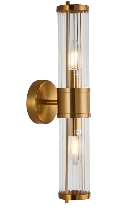 TIEMPO ANTIQUE BRASS WALL LIGHT